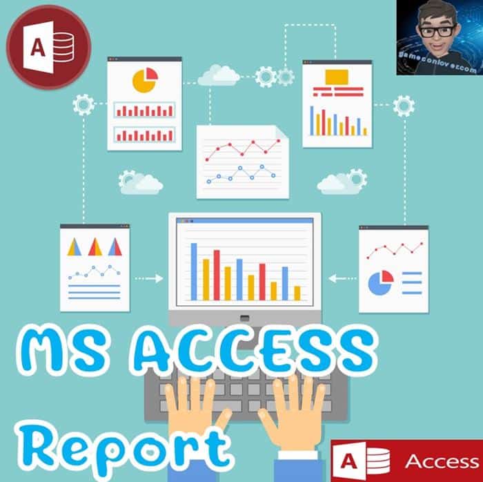 MS Access รายงาน Report 