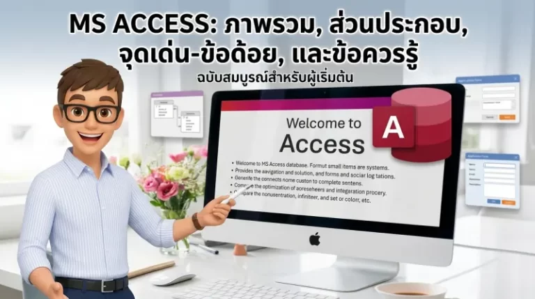 เขียนโปรแกรม ms access